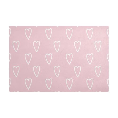Pinke Herz-Kaffeematten für Kaffee, Leder, wasserabsorbierende Kaffeematten für Kaffeemaschine für Kaffeemaschine Pinke Herz-Kaffeematten für Kaffee, Leder, wasserabsorbierende Kaffeematten für Kaffeemaschine für Kaffeemaschine von Amooorous
