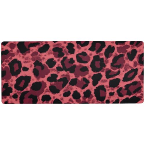 Rutschfestes Mauspad für Gaming, Schreibtisch, praktisches Gaming-Mauspad, groß, 80 x 30 cm, Rot Rutschfestes Mauspad für Gaming, Schreibtisch, praktisches Gaming-Mauspad, groß, 80 x 30 cm, Rot von Amooorous