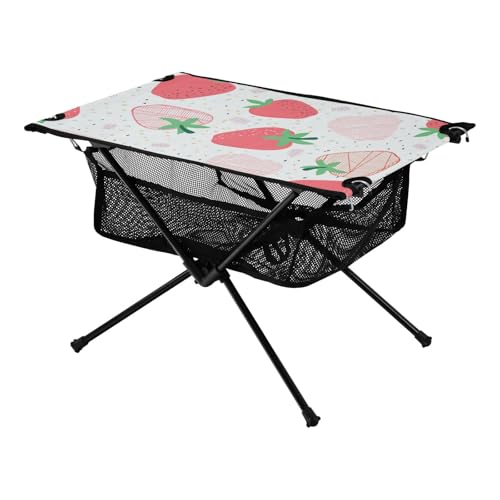 Strandtisch Rot Design Erdbeere Leicht Stabil Outdoor Heckklappe Essentials für Park Garten Strand Reisen Strandtisch Rot Design Erdbeere Leicht Stabil Outdoor Heckklappe Essentials für Park Garten Strand Reisen von Amooorous