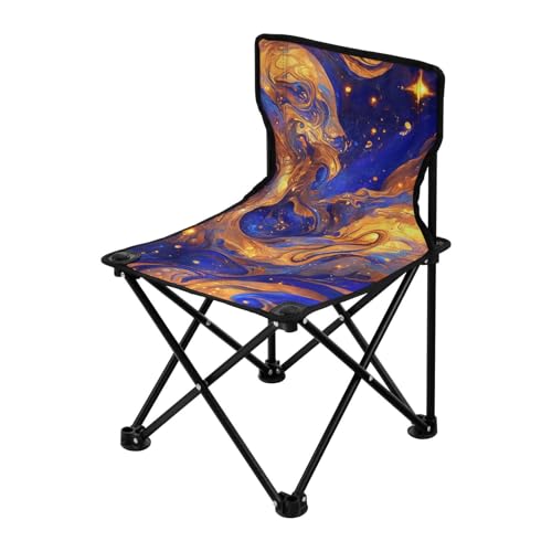 Surrealism A Vast River of Blue and Gold Stars Faltbarer Campingstuhl für Erwachsene, ultraleicht, kompakt, Klappstuhl, Tragetasche, Angelstuhl für Outdoor-Camping Surrealism A Vast River of Blue and Gold Stars Faltbarer Campingstuhl für Erwachsene, ultraleicht, kompakt, Klappstuhl, Tragetasche, Angelstuhl für Outdoor-Camping von Amooorous
