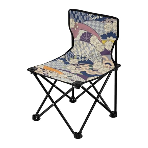 Traditionelle blaue japanische Ukiyo-e Blumen-Campingstühle, ultraleicht, Strandkorb, Rucksack, Tragetasche, Outdoor-Stühle für Eisfischen, Wandern Traditionelle blaue japanische Ukiyo-e Blumen-Campingstühle, ultraleicht, Strandkorb, Rucksack, Tragetasche, Outdoor-Stühle für Eisfischen, Wandern von Amooorous