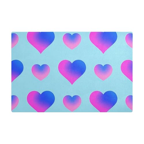 Wasserabsorbierende Kaffeematte, Leder, wasserabsorbierend, Kaffeebar-Matten für Theke, Rosa / Blau Wasserabsorbierende Kaffeematte, Leder, wasserabsorbierend, Kaffeebar-Matten für Theke, Rosa / Blau von Amooorous