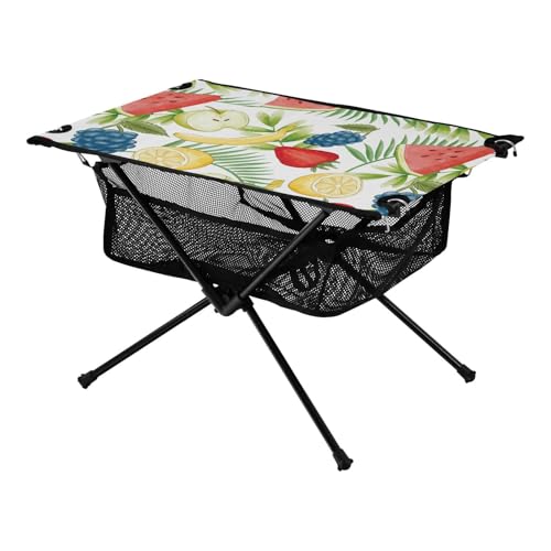 Zusammenklappbarer Outdoor-Tisch für Obst, Party, kleiner Camping-Grilltisch mit Tragetasche für Park, Garten, Strand, Reisen von Amooorous
