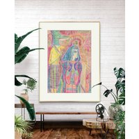 Etheric Call | Sacred Portal Painting Sovereignty & Presence Original Artwork von AmorFineArts
