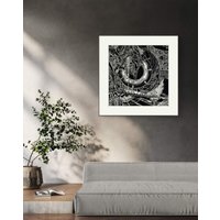 The Oracle Circuit - Visionary Black-And-White Art | Ink Drawing Portal Of Patterned Intelligence The Oracle Circuit - Visionary Black-And-White Art | Ink Drawing Portal Of Patterned Intelligence von AmorFineArts