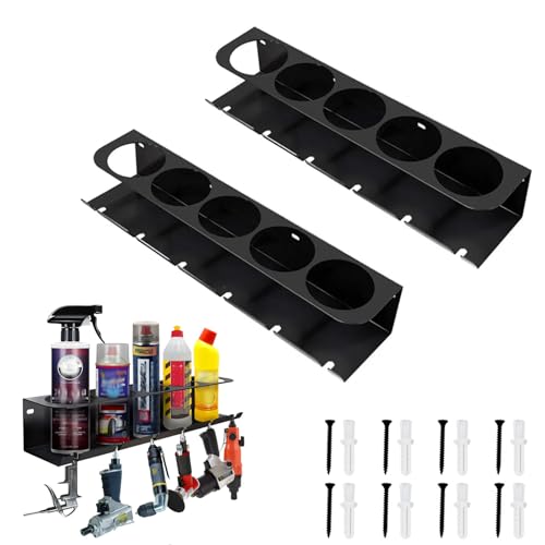 AmoreTempo 2 Stück Dosenhalter für Sprühflaschen, Spraydosenhalter mit 5 Löchern und 6 Schlitzen Sprühdosenhalter Wandregal Werkstatt Halterung Vielseitig Dosenhalter für Garage Geschäfte und Zuhause AmoreTempo 2 Stück Dosenhalter für Sprühflaschen, Spraydosenhalter mit 5 Löchern und 6 Schlitzen Sprühdosenhalter Wandregal Werkstatt Halterung Vielseitig Dosenhalter für Garage Geschäfte und Zuhause von AmoreTempo