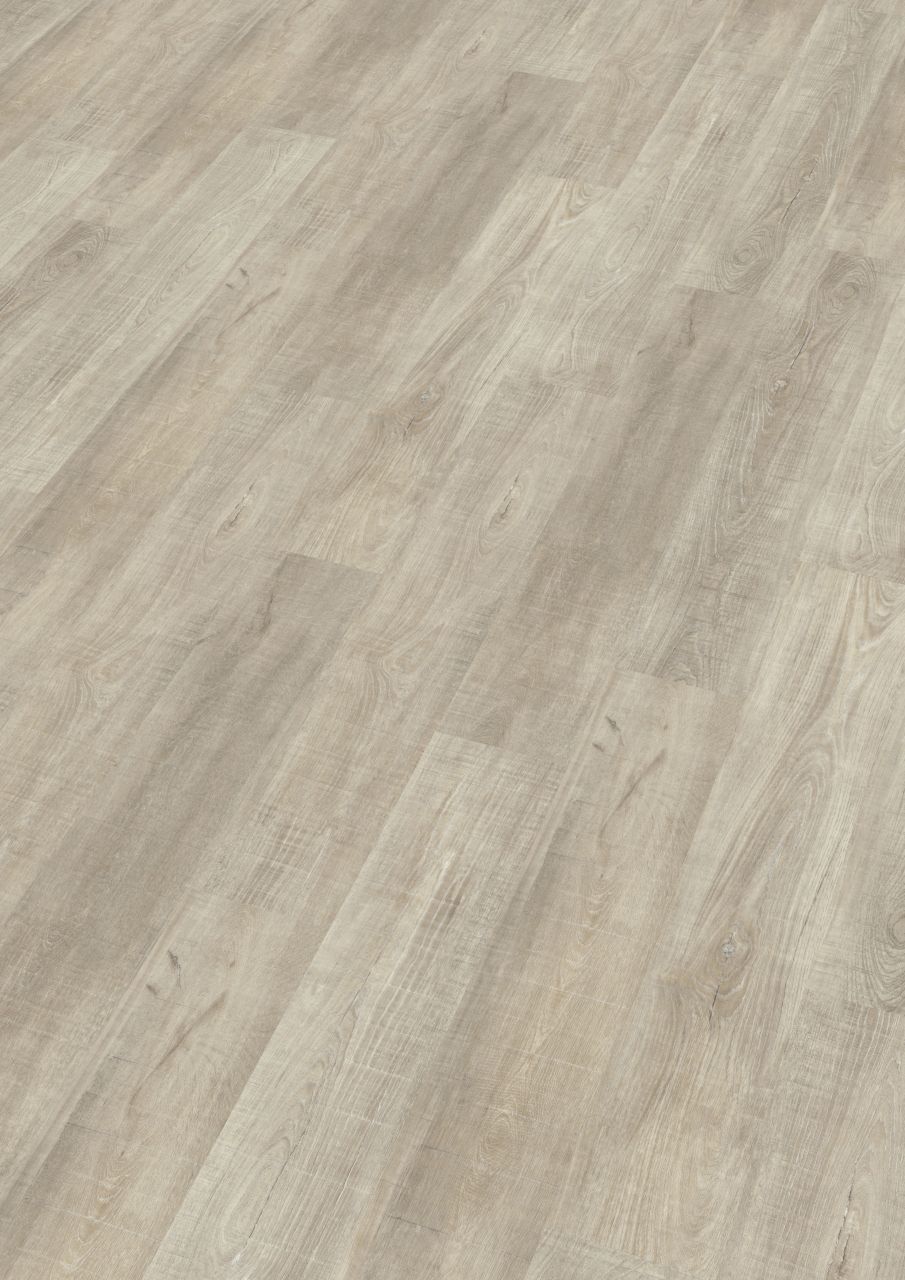 Decolife Designboden Watercork 122,5 x 19,5 cm Sawn Chalked Oak von Amorim