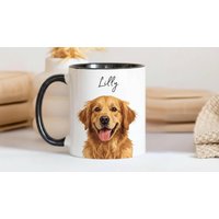 Handmade Custom Pet Mug Using Photo + Name Dog Coffee Cup Personalized Mugs Mom Cat Handmade Custom Pet Mug Using Photo + Name Dog Coffee Cup Personalized Mugs Mom Cat von Amorivia