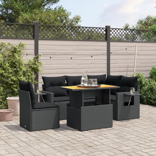 Amorsee Balkon Lounge Klein Verstellbare Tischplatte Balkon Sofa Rattan Gartensofa Gartenlounge Ecklounge Ecksofa Lounge Möbel Outdoor Loungemöbel Balkonsofa Gartenmöbel Balkonmöbel von Amorsee