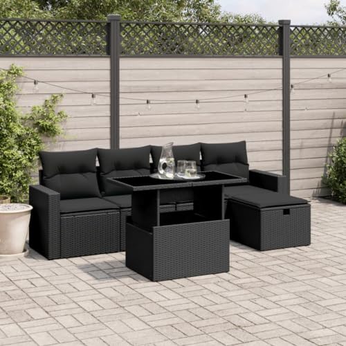 Amorsee Balkon Lounge Möbel Outdoor Verstellbare Tischplatte Gartenlounge L Form Ecklounge Gartensofa Klein Loungemöbel Ecksofa Balkon Sofa Rattan Gartenmöbel Balkonmöbel Balkonsofa von Amorsee