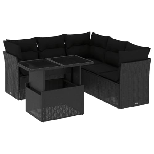 Amorsee Loungemöbel Balkon Lounge Verstellbare Tischplatte Balkon Sofa Rattan Gartensofa Gartenlounge Klein Ecklounge Lounge Möbel Outdoor Gartenmöbel Ecksofa Balkonmöbel Balkonsofa von Amorsee