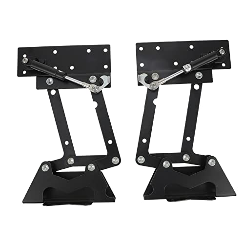 Amosfun 1 Paar Lifter-stützrahmen Regalhalterung Möbelhebebeschlag Heberahmenmechanismus Gestell Heberahmen Für Möbel Tischmechanismus Zusammenklappbares Life-up-Rack Rechner Eisen Aufzug von Amosfun