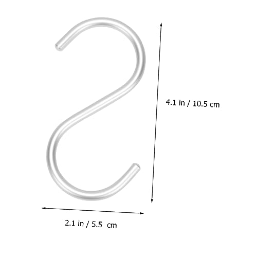 Amosfun 1 Satz Aluminium S Haken Robuste Aufhänger Für Küche Und Schlafzimmer Rostfrei Für Vielseitige Aufbewahrungslösungen 5 Stück von Amosfun