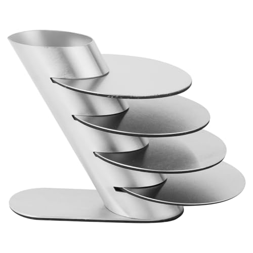 Amosfun 1 Satz Rutschfester Untersetzer silberner Anzug runden Tasse Platzdeckchen Tischsets bürodeko büro Dekoration Getränke Küchenversorgung modernes Tischset Rostfreier Stahl Silver von Amosfun