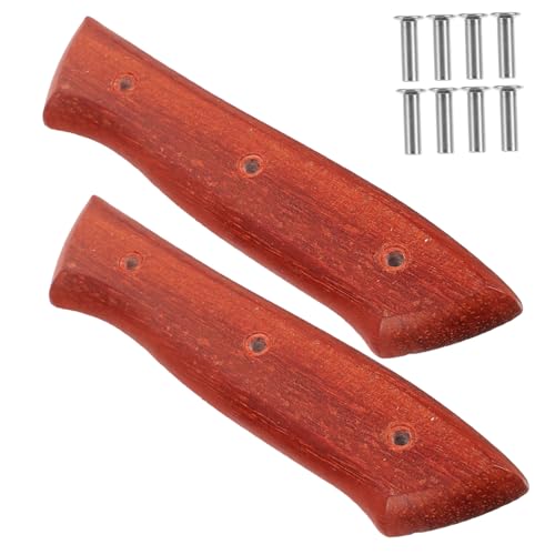 Amosfun 1 Satz Schneidegriffgriff Griff Für Küchenmesser Messerschuppenrohlinge Messergriffschalen Griffwaagen Reparatur Von Küchenmessergriffen Rutschfester Griff Für Cutter Hölzern von Amosfun