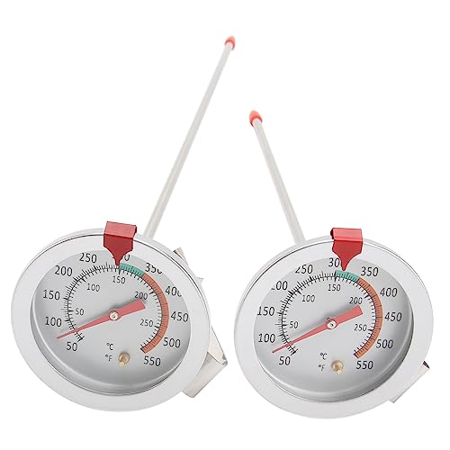 Amosfun 1 Satz Temperaturmesser Für Fritteuse Hochtemperatur Thermometer Mit Clip Präzise Messung Für Und Frittiergerichte 2 Stück von Amosfun