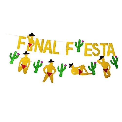 Amosfun Papierbanner Partydekor Kaktus-thema Banner Mit Glitzerpulver Verziert Kreative Partyzubehör Für Single-partys Amosfun Papierbanner Partydekor Kaktus-thema Banner Mit Glitzerpulver Verziert Kreative Partyzubehör Für Single-partys von Amosfun