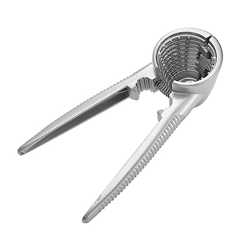 Amosfun 1 Stück Aluminiumlegierung Walnussöffner für Zuhause Multifunktionales Werkzeug für Haselnüsse Pekannüsse und Mandeln Leicht zu Reinigen und Ergonomisch Gestaltet von Amosfun