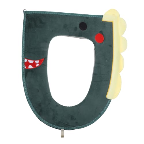 Amosfun 1 Stück Cartoon Toilettensitzauflage Einsetzbar mit Reißverschluss Weiche Warme Wc Matte aus Cord mit Zufälligem Design für Badezimmer von Amosfun