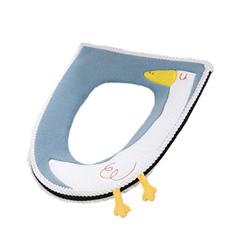 Amosfun Cartoon Toilettensitzbezug Warmes Wc Sitzkissen aus Stoff Waschbar mit Gummigriff für Badezimmer Amosfun Cartoon Toilettensitzbezug Warmes Wc Sitzkissen aus Stoff Waschbar mit Gummigriff für Badezimmer von Amosfun