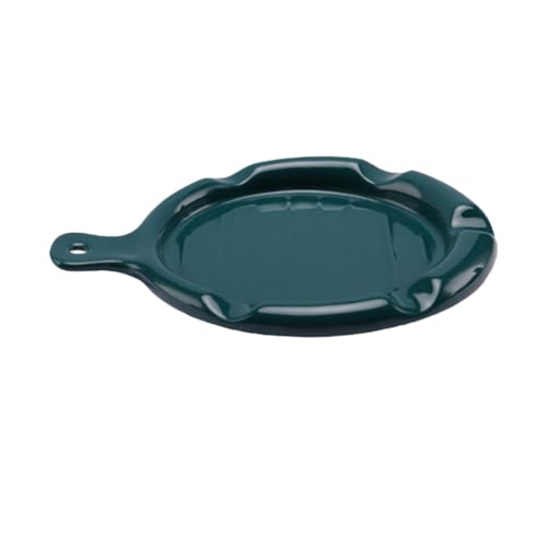 Amosfun 1 Stück Keramischer Löffelhalter Grün Praktischer Utensilienhalter für Küche für Löffel Gabeln und Spatel Ordnung und Stil Ihrer Kochumgebung von Amosfun