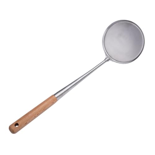 Amosfun 1 Stück Kochlöffel Pfannenspatel mit Langem Griff Hitzebeständig und Spülmaschinenfest für Frittier und Nudelgerichte für Zuhause von Amosfun