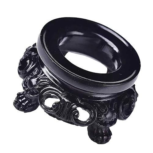 Amosfun 1 Stück Kristallkugel Sockel Ornament Ausstellungsständer Kugelständer Vintage Klare Ornamente Ausstellungsständer Antiker Stil Rack Ausstellungsständer von Amosfun