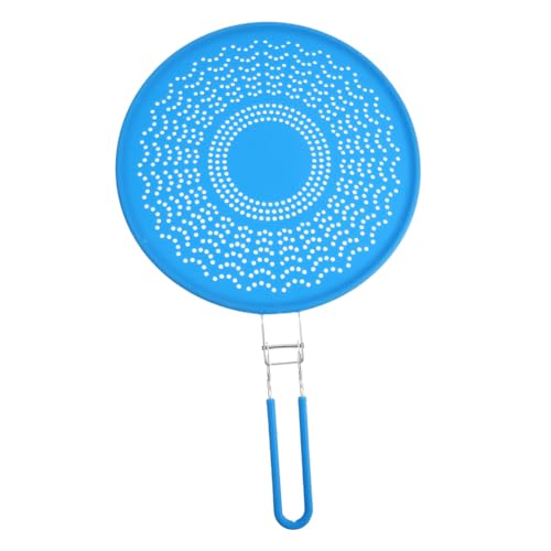 Amosfun 1 Stück Silikon Ölspritzschutz Küche Hitzebeständig Ölfilter Topfdeckel Blau Geeignet für Töpfe und Pfannen Leicht zu Reinigen Vielseitig Einsetzbar als Spritzschutz und Sieb Amosfun 1 Stück Silikon Ölspritzschutz Küche Hitzebeständig Ölfilter Topfdeckel Blau Geeignet für Töpfe und Pfannen Leicht zu Reinigen Vielseitig Einsetzbar als Spritzschutz und Sieb von Amosfun