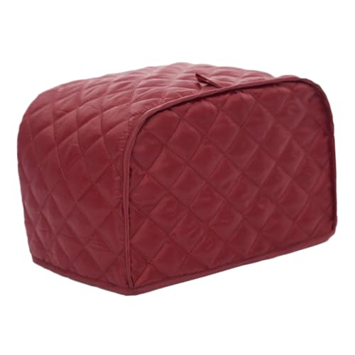 Amosfun 1 Stück Toaster Abdeckung für Scheiben Toaster Küchengeräte Hülle aus Polyester Baumwoll Mischung Rote Farbe Passend für Zuhause und Restaurant von Amosfun