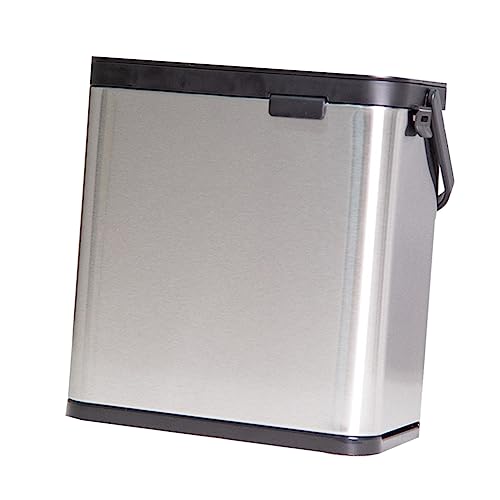 Amosfun 1 Stück wandmontierter Mülleimer Komposteimer Container Küchenmüll Staubbehälter Mülleimer Küche Mülleimer aus Müllbehälter Toiletten-Mülleimer Rostfreier Stahl von Amosfun