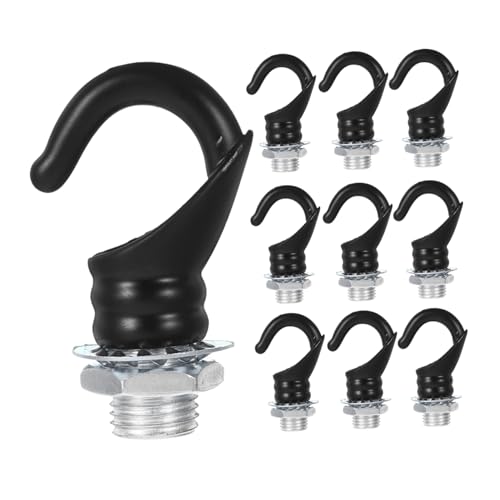 Amosfun 10 Stück Geschlossene Aufhängungshaken für Pendelleuchten und Kronleuchter Robuste Ringmuttern für Sichere Montage und Vielseitige Anwendungen Bars und Wohnräumen von Amosfun