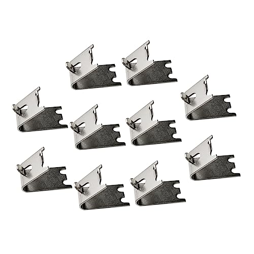 Amosfun 10 Stück Kühlschrank Regal Clips Gefrierschrank Regalstützen aus Einsetzbar für Kühlschrank und Kühlgeräte Installieren Robust und Langlebig von Amosfun
