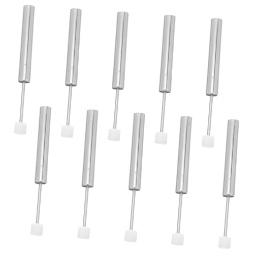 Amosfun 10 Stück Reduzierdämpfer Mülleimer Mülleimer Toilettensitz Stoßstangen Ersatz Toilettensitzdämpfer Papierkorb Soft Close Deckel Stoßstangen Schließerdämpfer Silber von Amosfun