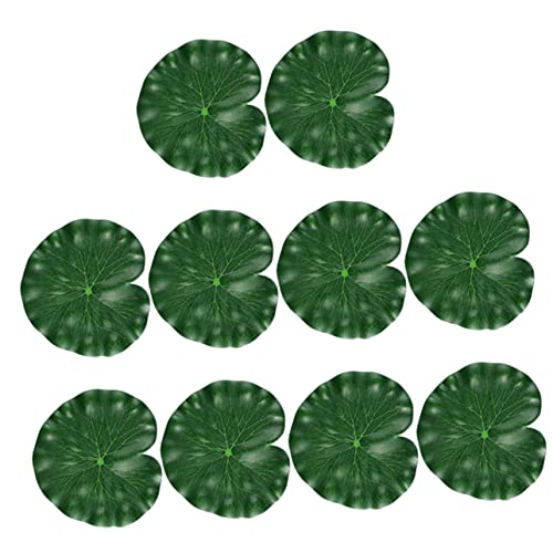 Amosfun 10 Stück Teiliges Künstliche Lotusblätter aus Leichtem Material Schwimmend für Teich Aquarium und Gartendekoration als Fotografie und Tanzrequisiten Langlebig und Praktisch für Amosfun 10 Stück Teiliges Künstliche Lotusblätter aus Leichtem Material Schwimmend für Teich Aquarium und Gartendekoration als Fotografie und Tanzrequisiten Langlebig und Praktisch für von Amosfun