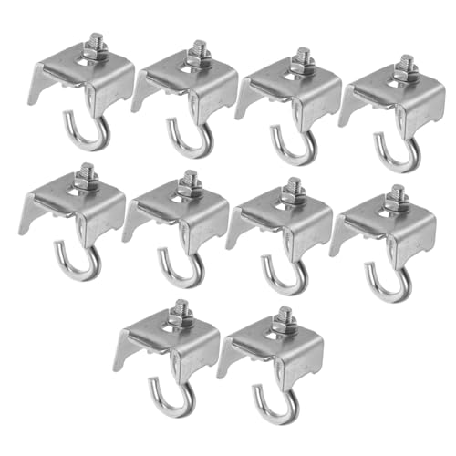 Amosfun 10 Stück Teiliges Schwerlast Hängeklammern mit Stützfunktion für Industrielle Lagerregale Verzinkt Präzise Gestanzt und Gebogen für Mehrschichtige Lagerung und Sichere von Amosfun