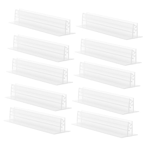 Amosfun 10 Stück Teiliges Store Shelf Clamp aus Hochwertigem PVC Langlebiger Werbeclip mit Klebebasis Praktischer Regalhalter für Supermarkt Einzelhandel Große Einkaufszentren Einfache von Amosfun