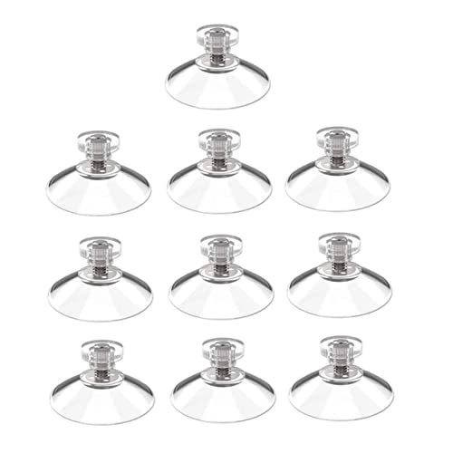 Amosfun 10 Stück Teiliges Transparente Saugnapf Haken mit Schraube Wiederverwendbar Halt für Glatte Oberflächen Wie Fenster Spiegel Fliesen zum Sicheren Aufhängen ohne Bohren Amosfun 10 Stück Teiliges Transparente Saugnapf Haken mit Schraube Wiederverwendbar Halt für Glatte Oberflächen Wie Fenster Spiegel Fliesen zum Sicheren Aufhängen ohne Bohren von Amosfun