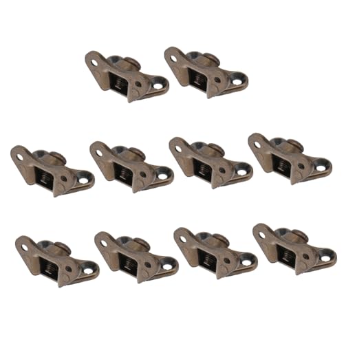 Amosfun 10 Stück Zinklegierung Schwerlast Eckwinkel Möbelverbinder Robust für Regalverstärkung und Möbelbefestigung in Bronzefarbe Amosfun 10 Stück Zinklegierung Schwerlast Eckwinkel Möbelverbinder Robust für Regalverstärkung und Möbelbefestigung in Bronzefarbe von Amosfun