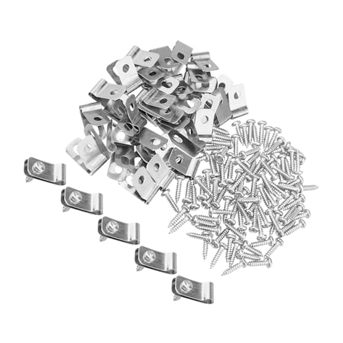 Amosfun 100 Stück Aluminium Zaunklemmen mit Schrauben Heavy Duty Drahtzaun Befestigungsclips für Vieh und Drahtgitterzäune Rostfrei Langlebig Vielseitig für Landwirtschaft und Amosfun 100 Stück Aluminium Zaunklemmen mit Schrauben Heavy Duty Drahtzaun Befestigungsclips für Vieh und Drahtgitterzäune Rostfrei Langlebig Vielseitig für Landwirtschaft und von Amosfun