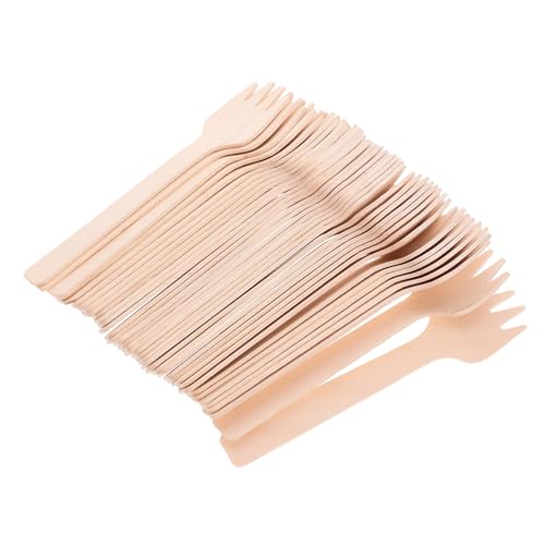 Amosfun 100 Stück Holz Gabeln Lange Biologisch Abbaubare Dessertgabeln aus Birkensperrholz für Zuhause Partys und Cafés für Obst Kuchen und Amosfun 100 Stück Holz Gabeln Lange Biologisch Abbaubare Dessertgabeln aus Birkensperrholz für Zuhause Partys und Cafés für Obst Kuchen und von Amosfun