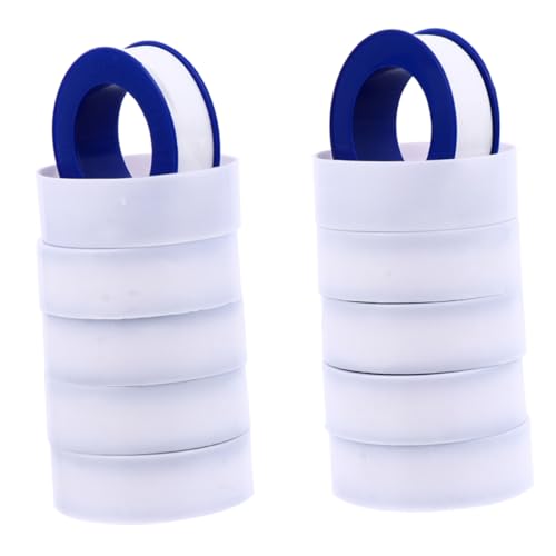 Amosfun 12 Rollen Ptfe Dichtungsband für Rohrgewinde Hitzebeständig Wasserfest Selbstklebend Langlebig zur Rohrabdichtung aus Hochwertigem für Leckagevermeidung bei Wasserleitungen und von Amosfun