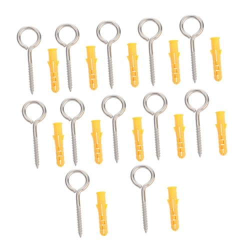 Amosfun 12 Stück Edelstahl Ösenschrauben mit Expansionsdübeln Rostfreie Hakenschrauben für Hängematten Befestigung Belastbar und Vielseitig für Innen und Außengebrauch Amosfun 12 Stück Edelstahl Ösenschrauben mit Expansionsdübeln Rostfreie Hakenschrauben für Hängematten Befestigung Belastbar und Vielseitig für Innen und Außengebrauch von Amosfun