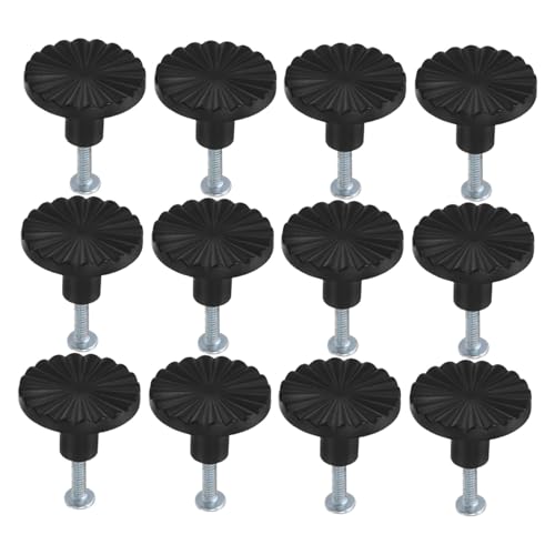 Amosfun 12 Stück Teiliges Vintage Küchen Badezimmerschrankgriffe aus Schwarzem Zinklegierung Robuste Retro Schubladenknöpfe Matte Schwarze Möbelknöpfe für Kommode Schrank und Waschtisch Amosfun 12 Stück Teiliges Vintage Küchen Badezimmerschrankgriffe aus Schwarzem Zinklegierung Robuste Retro Schubladenknöpfe Matte Schwarze Möbelknöpfe für Kommode Schrank und Waschtisch von Amosfun