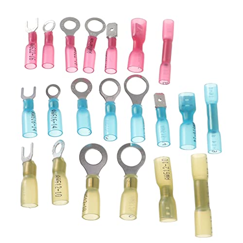 Amosfun 120 Stück Isolierte Schrumpfverbinder Set Wasserdichte Kabelverbinder für Auto und Dual Walled Design Hochwertige Kupferklemmen Dichtung Amosfun 120 Stück Isolierte Schrumpfverbinder Set Wasserdichte Kabelverbinder für Auto und Dual Walled Design Hochwertige Kupferklemmen Dichtung von Amosfun
