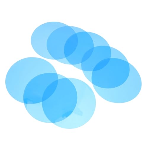 Amosfun 15 Stück Farbveränderte Leichte Aufkleber Farbiger Gelfilter Transparentes Farbgel Transparenter Lichtfilm Farbkorrekturfilm Transparenter Farbfilter Das Haustier Blau von Amosfun