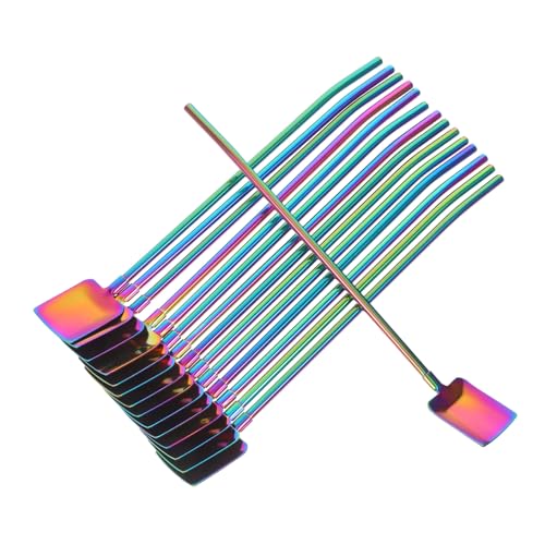 Amosfun 15 Stück Teiliges Edelstahl Rührlöffel Strohhalmfunktion Langer Griff Vielseitig für Cocktails Kaffee Milchshakes Robust Wiederverwendbar zum Gleichmäßigen Umrühren und Mixen Amosfun 15 Stück Teiliges Edelstahl Rührlöffel Strohhalmfunktion Langer Griff Vielseitig für Cocktails Kaffee Milchshakes Robust Wiederverwendbar zum Gleichmäßigen Umrühren und Mixen von Amosfun