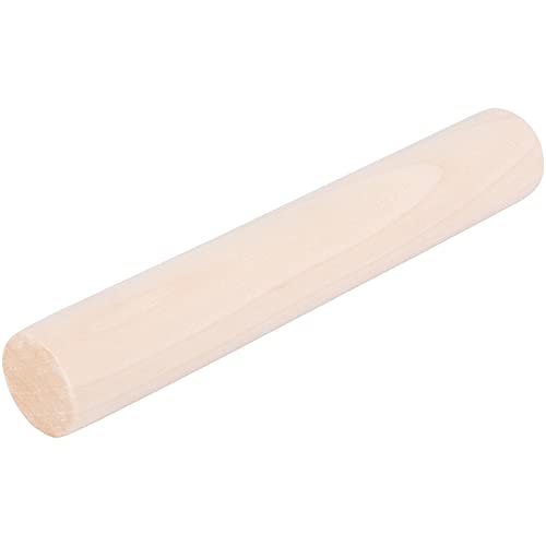 Amosfun 16 cm kleines Nudelholz für Teigtaschen, Brot-Roller, Knödel, Teig, Holz, Joseph, Natur-Lotusholz, Teigtaschenrolle, Ganmian-Stick-Rolle von Amosfun