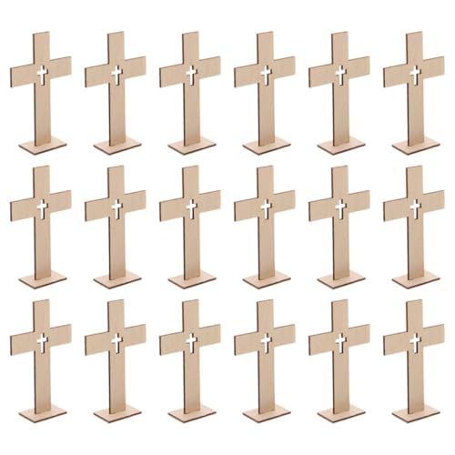 Amosfun 18 Stück Bastel Kreuz Ornamente mit Stabiler Basis für und Kirchen Dekoration Symbolische Tisch Deko für Feste und Feiern Amosfun 18 Stück Bastel Kreuz Ornamente mit Stabiler Basis für und Kirchen Dekoration Symbolische Tisch Deko für Feste und Feiern von Amosfun