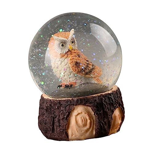 Amosfun 1Stk Kristallkugel Wohnkultur Geschenke dekorative Tierstatuen Valentinstagsgeschenk Schneekugel das Geschenk Haushaltsverzierung Dekoration Schminktisch Musikbox Kind von Amosfun