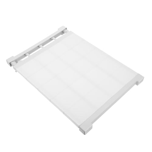 Amosfun 1Stück Verstellbares Schrankregal Für Optimale Ordnung Weiße Rattan Zuhause Garderobe Partition von Amosfun
